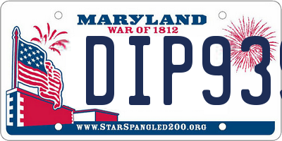 MD license plate DIP939