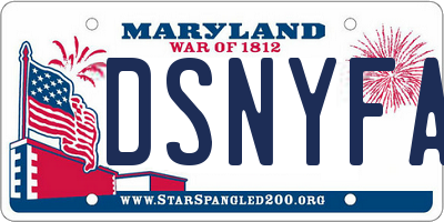 MD license plate DSNYFAN