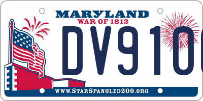 MD license plate DV9106