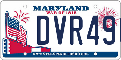 MD license plate DVR490