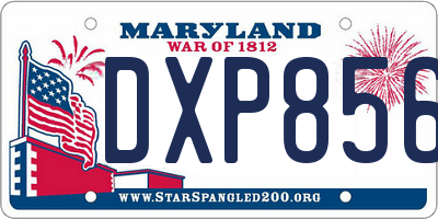 MD license plate DXP8564