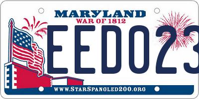 MD license plate EED0239