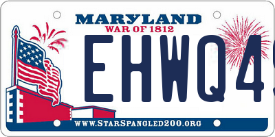 MD license plate EHWQ49