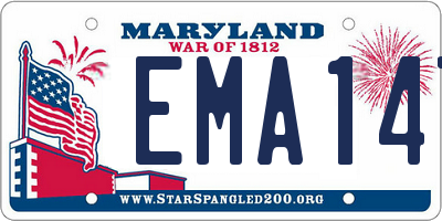 MD license plate EMA147