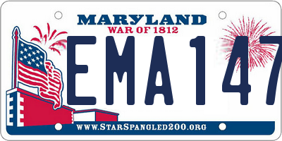 MD license plate EMA1477