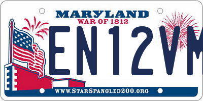 MD license plate EN12VMK