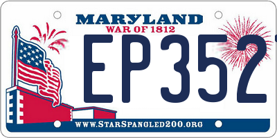 MD license plate EP3527