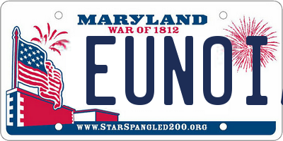 MD license plate EUNOIA