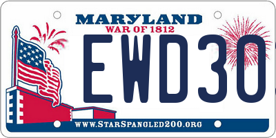 MD license plate EWD303