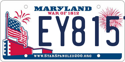 MD license plate EY8157