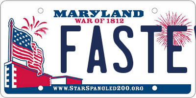 MD license plate FASTEV