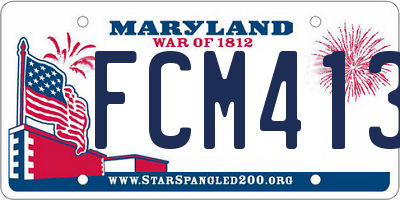 MD license plate FCM4137