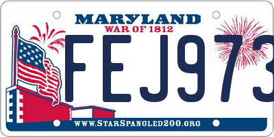 MD license plate FEJ9737