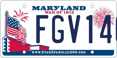 MD license plate FGV146