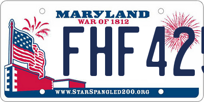 MD license plate FHF425