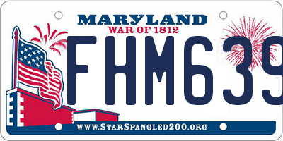 MD license plate FHM6392