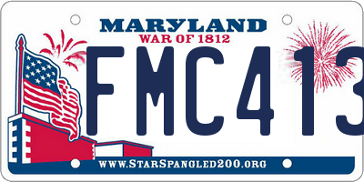 MD license plate FMC4137