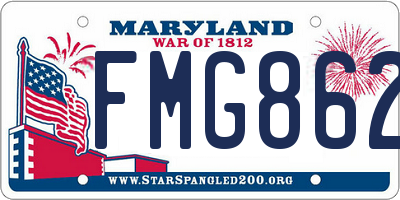 MD license plate FMG8628