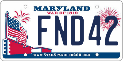 MD license plate FND421