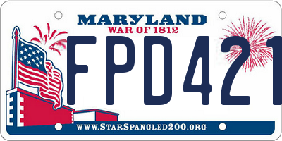 MD license plate FPD4210