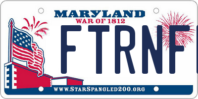 MD license plate FTRNFR