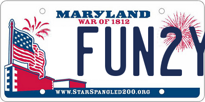 MD license plate FUN2Y