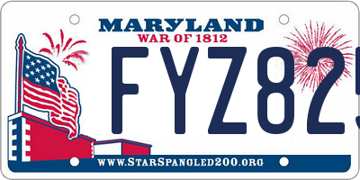 MD license plate FYZ825