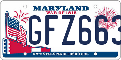 MD license plate GFZ6637