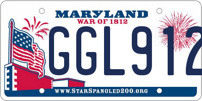 MD license plate GGL9125