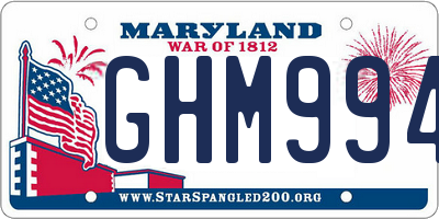 MD license plate GHM9949