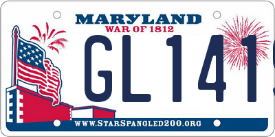 MD license plate GL1419