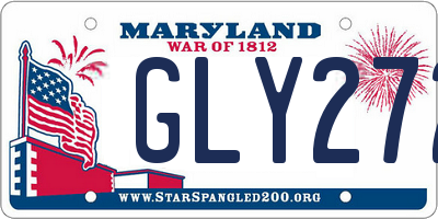 MD license plate GLY272