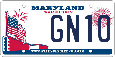 MD license plate GN10