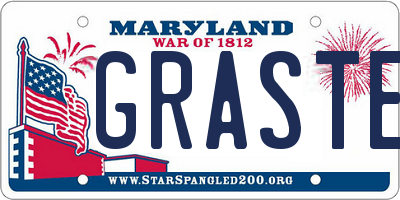 MD license plate GRASTES