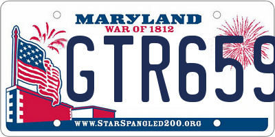 MD license plate GTR6593