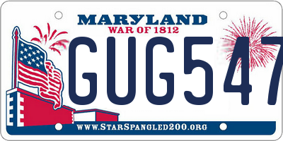 MD license plate GUG5479