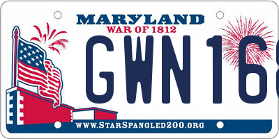 MD license plate GWN168