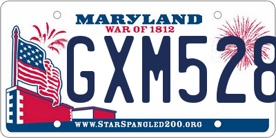 MD license plate GXM5288