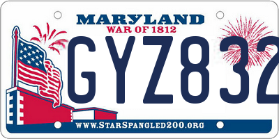 MD license plate GYZ8328