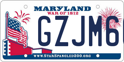 MD license plate GZJM66