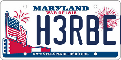 MD license plate H3RBEE