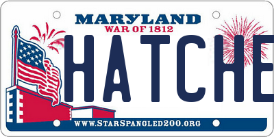 MD license plate HATCHET