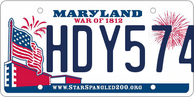 MD license plate HDY5741