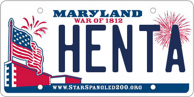 MD license plate HENTA1