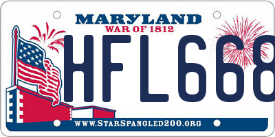 MD license plate HFL6688