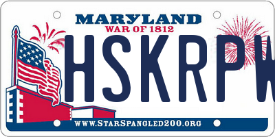 MD license plate HSKRPWR