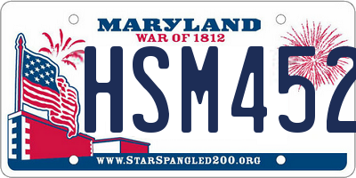 MD license plate HSM4524