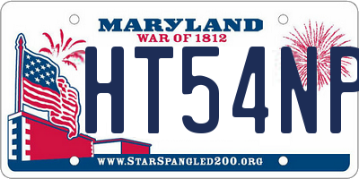 MD license plate HT54NPN