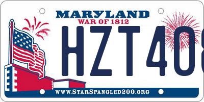 MD license plate HZT408