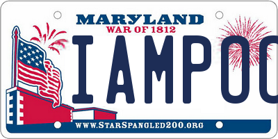 MD license plate IAMPOOR